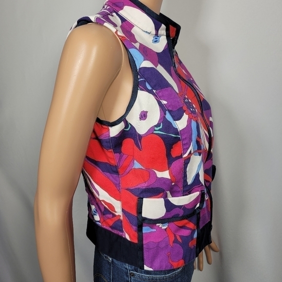 Worth New York Multi Color Floral Vest - Picture 8 of 12